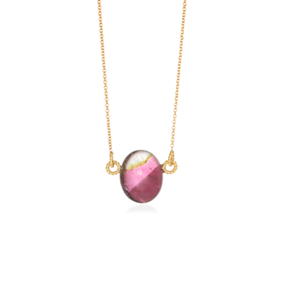 Candy pendant with tourmaline