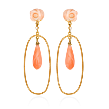 Coral Earrings 18kt gold