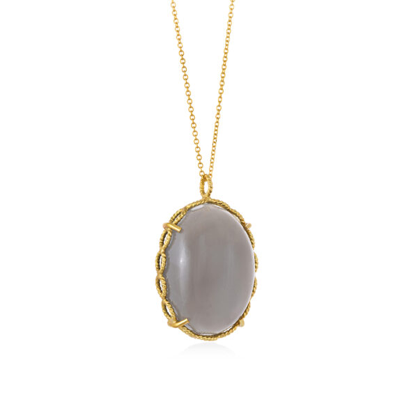 18kt Pendant with moonstone