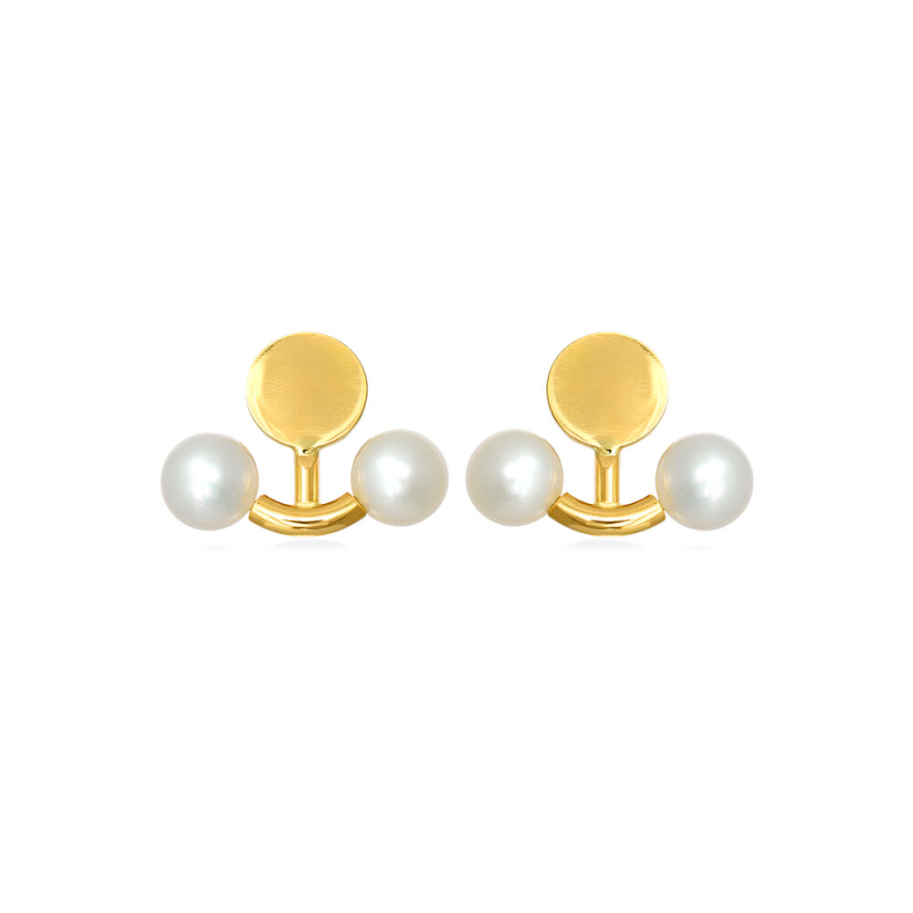 pearl stud 18kt