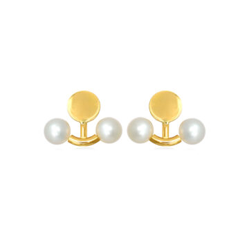 pearl stud 18kt