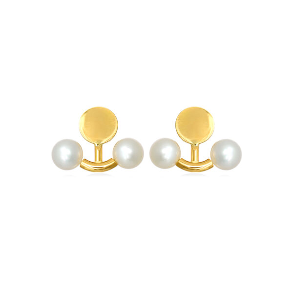 pearl stud 18kt