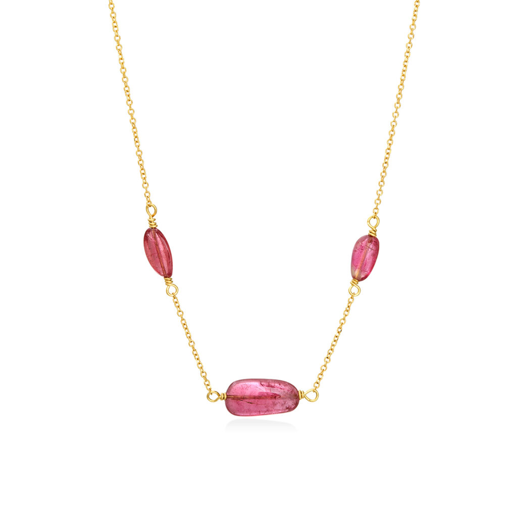 necklace with tourmalines