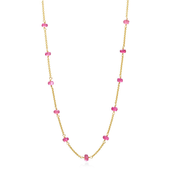 necklace with tourmaline 18kt gold