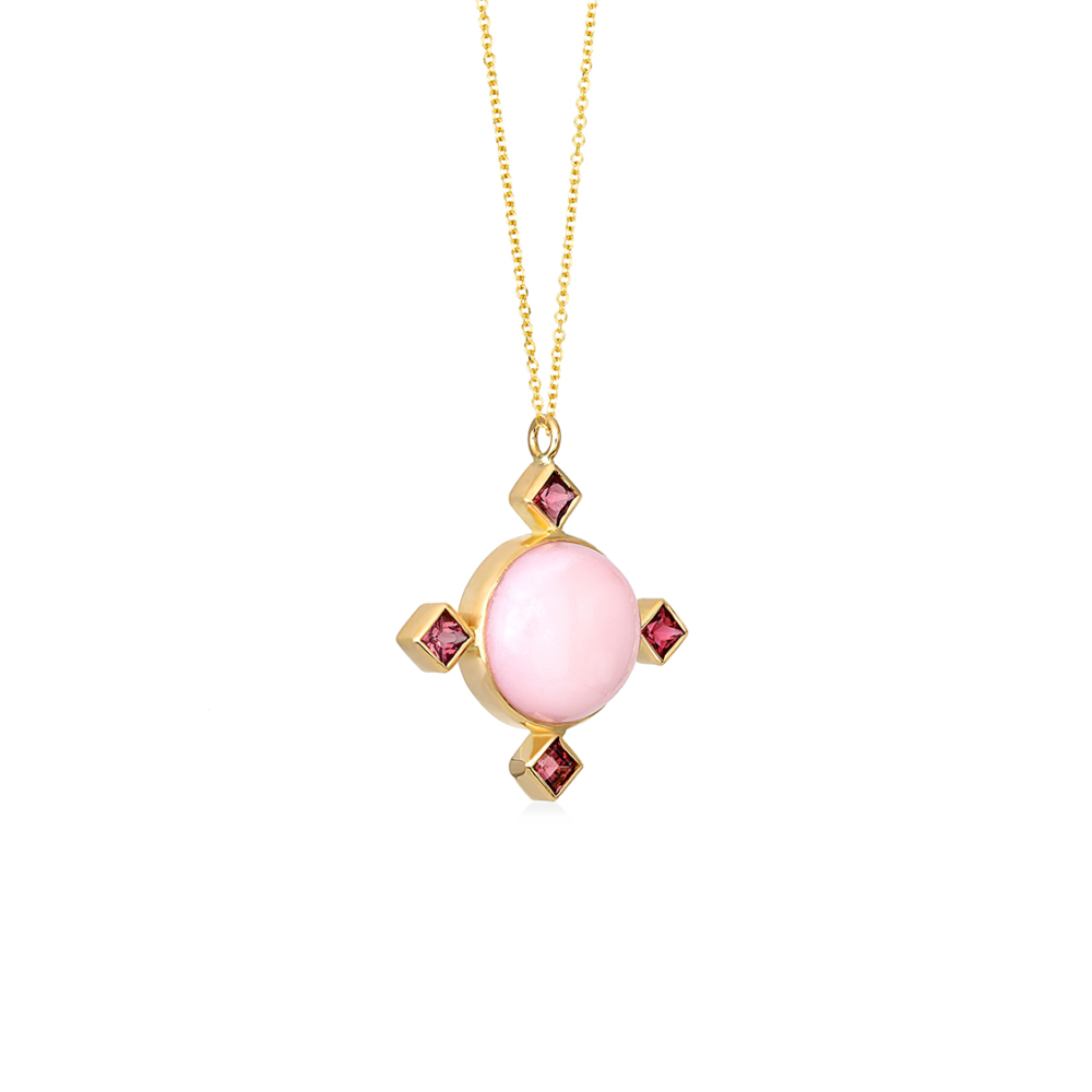 Rose cross pendant